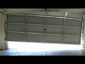 broken garage door