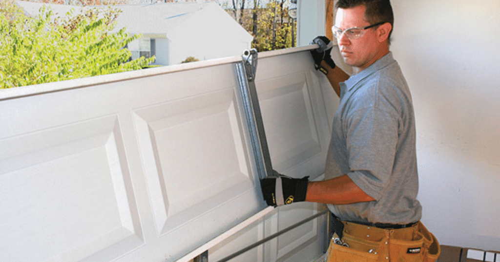 how to change a garage door panel