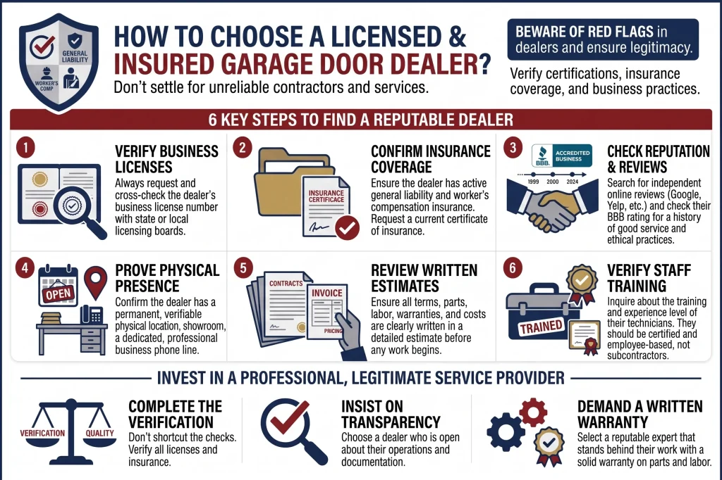 How to Choose a Licensed and Insured Garage Door Dealer