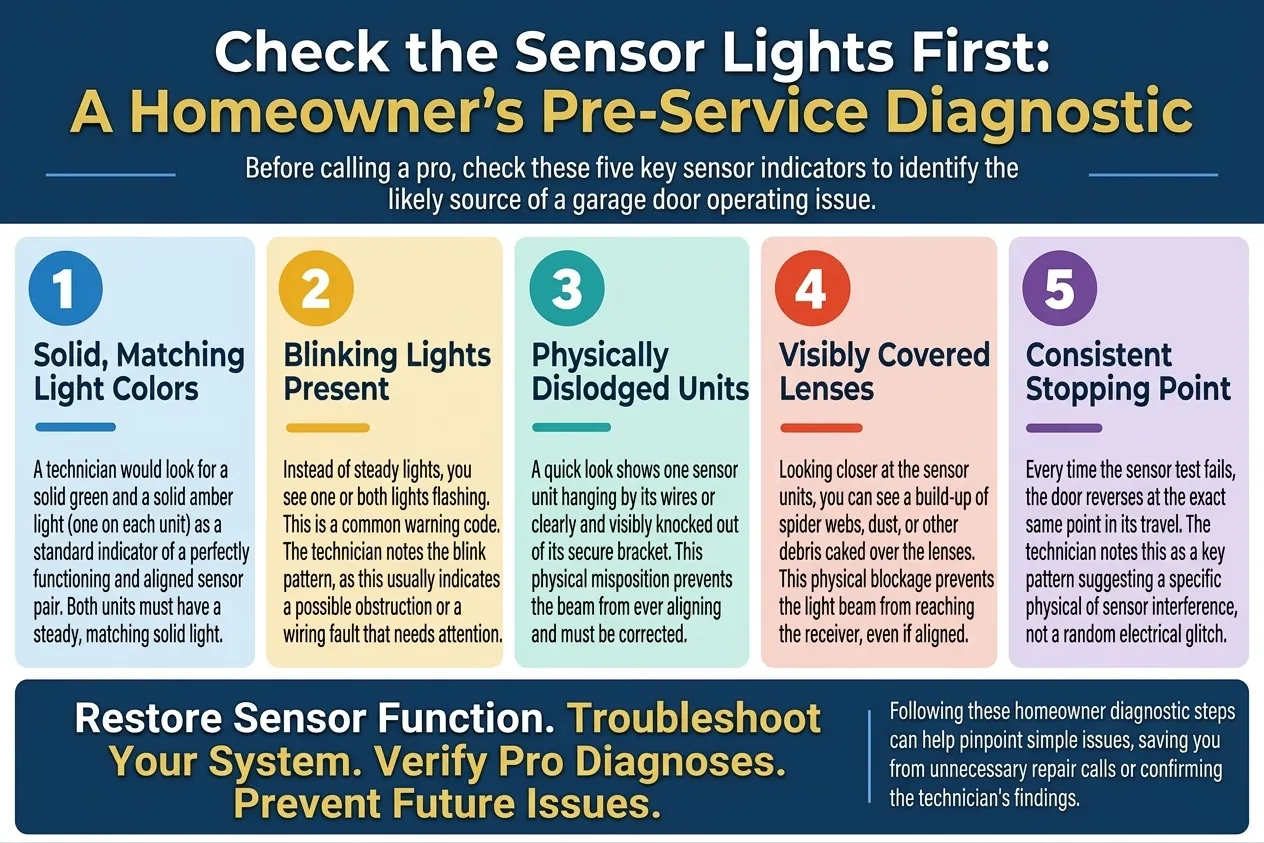 Check the Sensor Lights First