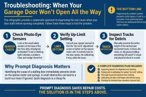 How to Diagnose a Garage Door That Won't Open All the Way