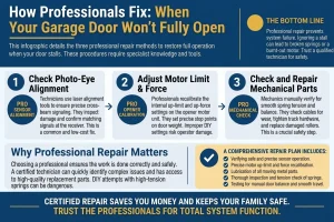 How Professionals Fix a Garage Door That Won't Fully Open
